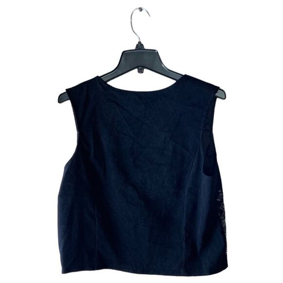 Vintage White Stag Aztec Vest Women's Size Medium Geometric Sleeveless Top - Picture 2 of 8